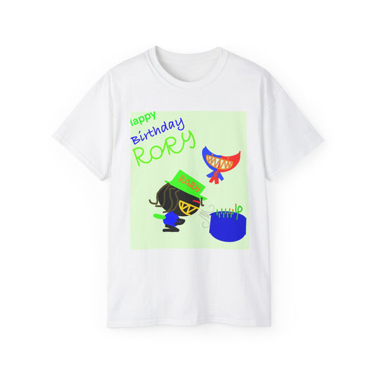 Personalized Birthday Tee for Kids, Fun Unisex Ultra Cotton Shirt, Kid's Party Tee, Custom Birthday Gift, Colorful Celebration Wear